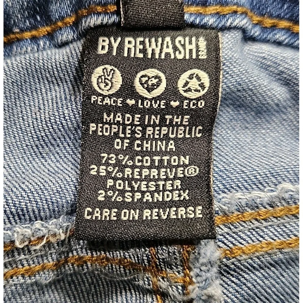 Rewash Jeans Womens 5/27 Blue Medium Low Rise Skinny Stretch Distressed 27x28